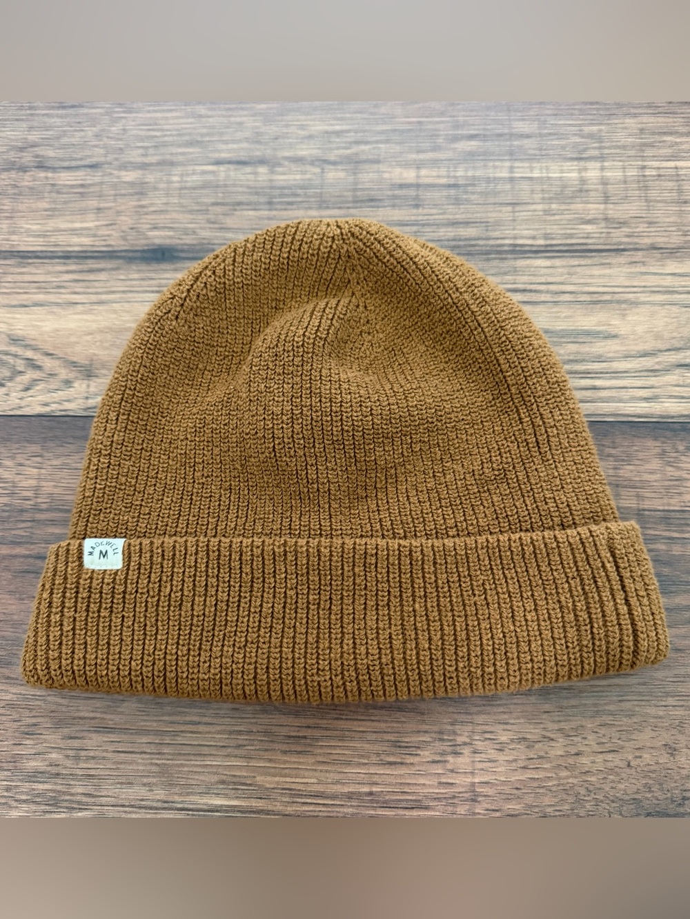 madewell Knit Beanie Folded Cuff Knit Brown unisex Cozy Fall